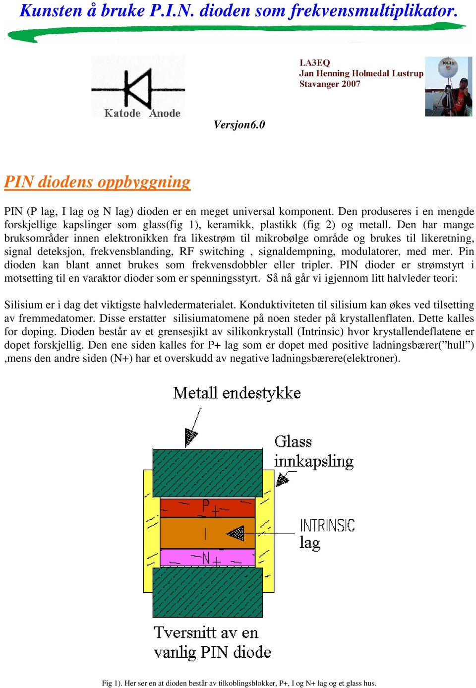 Den har mange bruksområder innen elektronikken fra likestrøm til mikrobølge område og brukes til likeretning, signal deteksjon, frekvensblanding, RF switching, signaldempning, modulatorer, med mer.