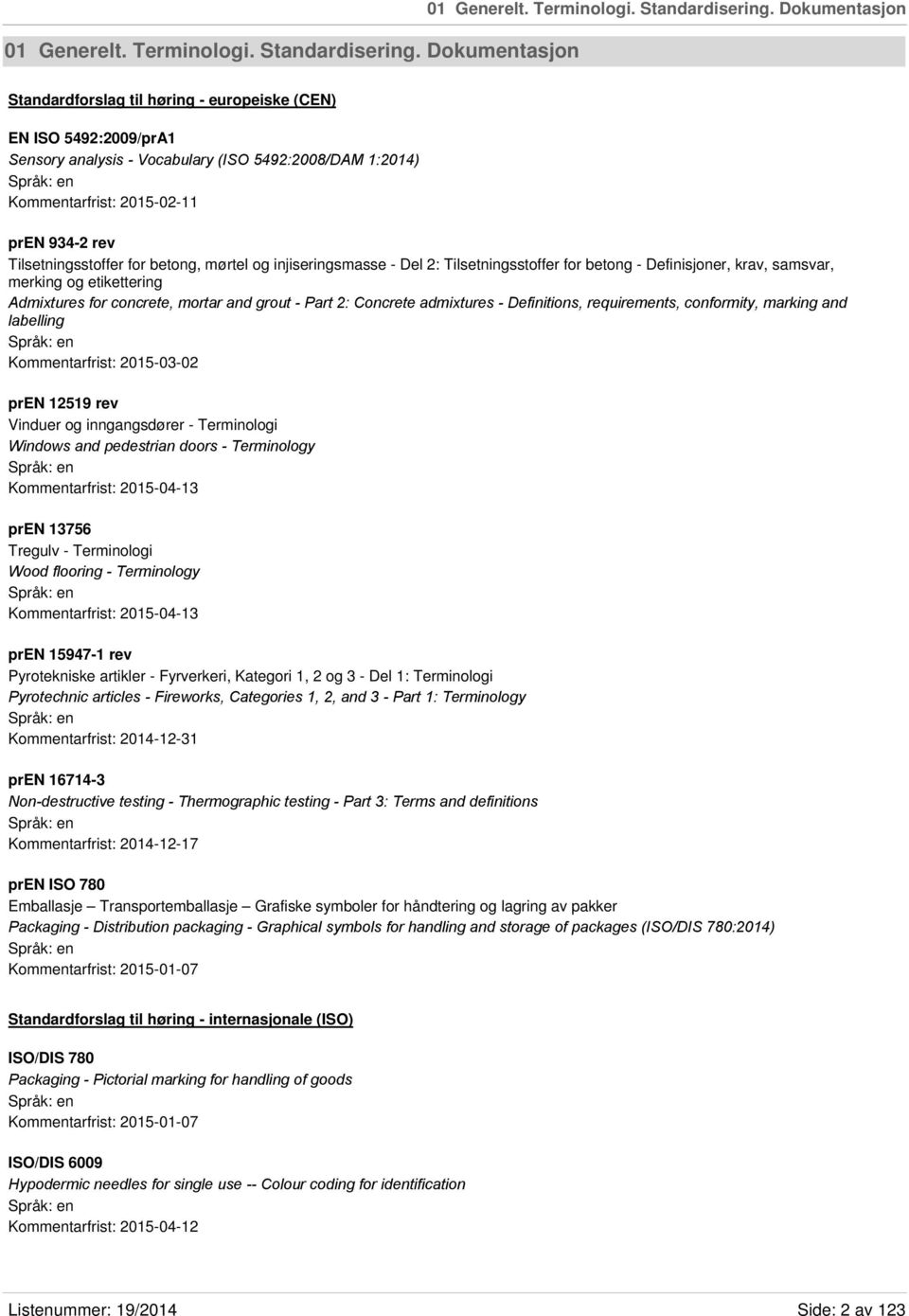 Tilsetningsstoffer for betong, mørtel og injiseringsmasse - Del 2: Tilsetningsstoffer for betong - Definisjoner, krav, samsvar, merking og etikettering Admixtures for concrete, mortar and grout -