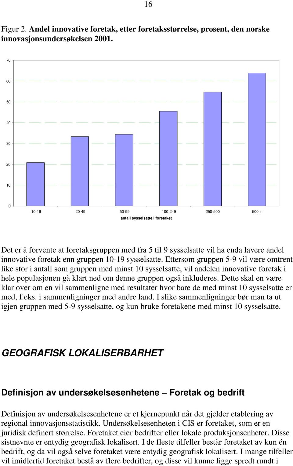 foretak enn gruppen 10-19 sysselsatte.