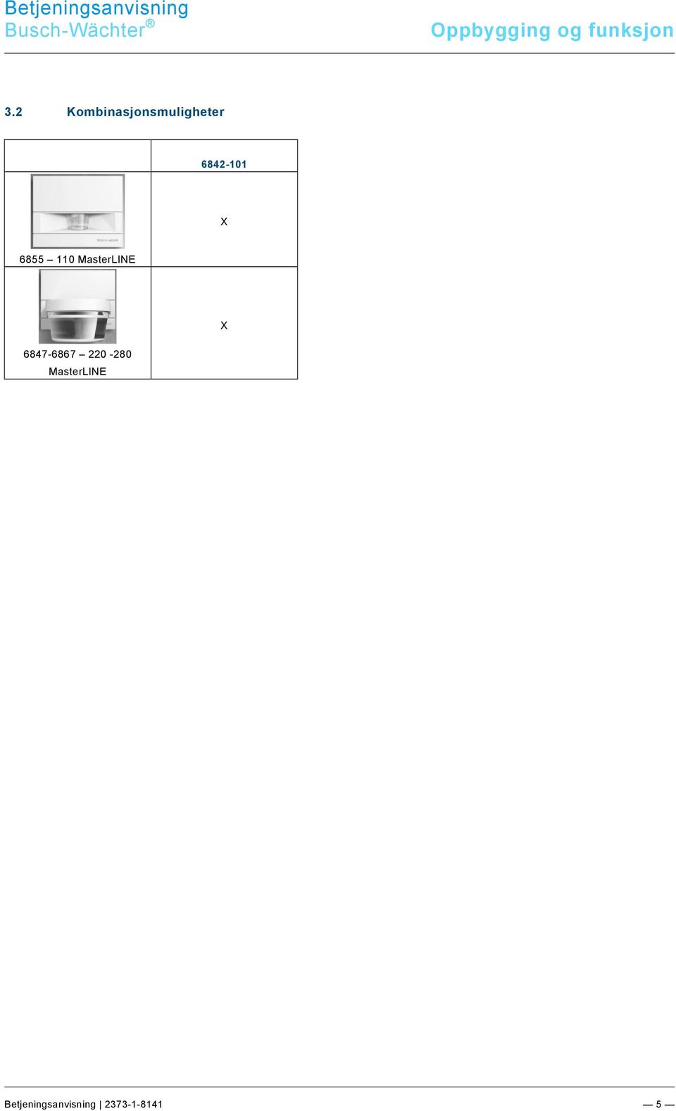 9\mod_1268898668093_0.docx @ 160802 @ 2122 @ 1 Busch-Wächter Oppbygging og funksjon Pos: 15 /#Neustruktur#/Online-Dokumentation (+KNX)/Überschriften (--> Für alle Dokumente <--)/2.