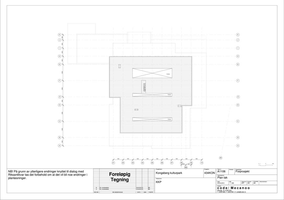 6 Plan tak ato: 2.4.23 orprosjekt Tegnet av: ontroll: T S nsvarlig: R okumentnavn: iv.