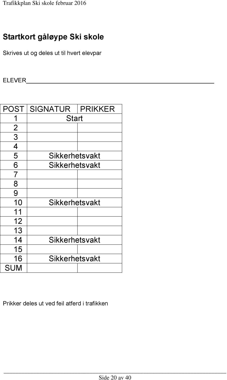 Sikkerhetsvakt 7 8 9 10 Sikkerhetsvakt 11 12 13 14 Sikkerhetsvakt 15