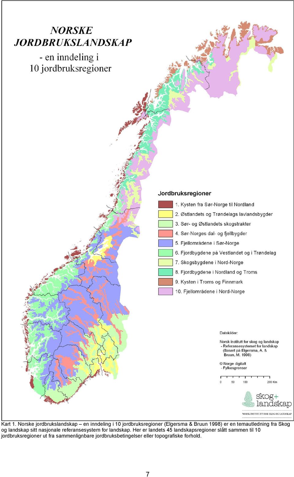 1998) er en temautledning fra Skog og landskap sitt nasjonale referansesystem for