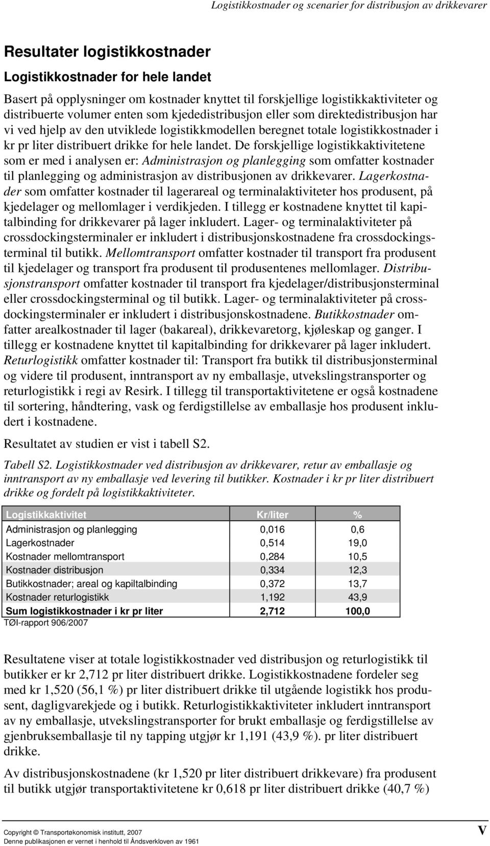 liter distribuert drikke for hele landet.