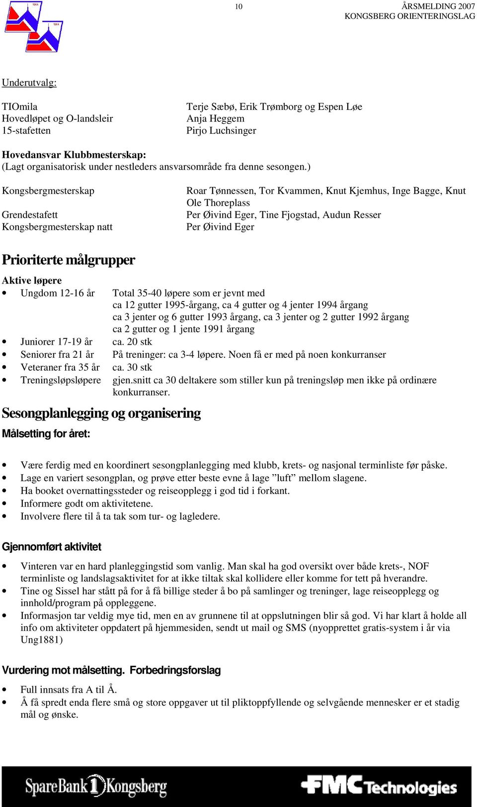 ) Kongsbergmesterskap Grendestafett Kongsbergmesterskap natt Roar Tønnessen, Tor Kvammen, Knut Kjemhus, Inge Bagge, Knut Ole Thoreplass Per Øivind Eger, Tine Fjogstad, Audun Resser Per Øivind Eger