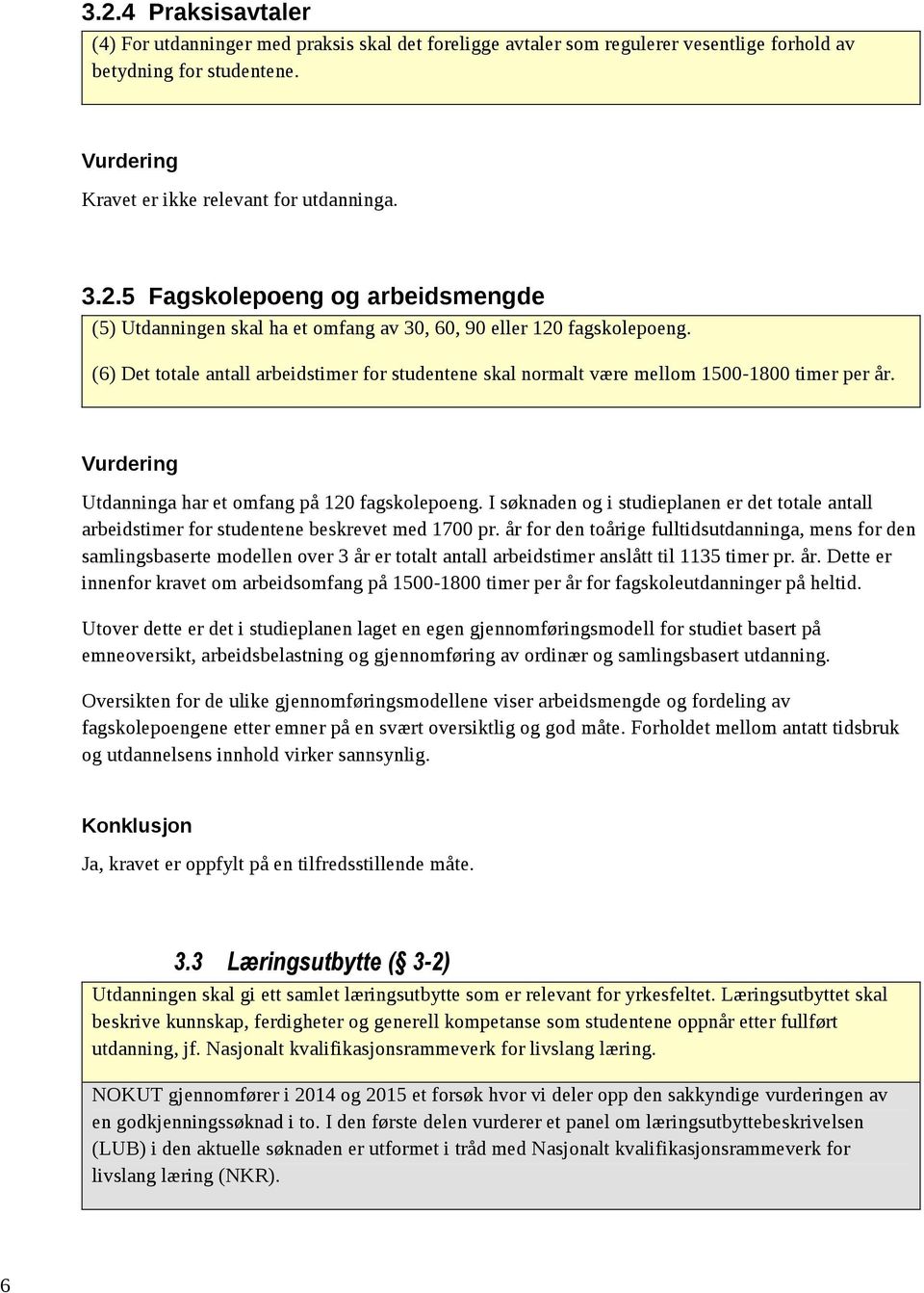 I søknaden og i studieplanen er det totale antall arbeidstimer for studentene beskrevet med 1700 pr.