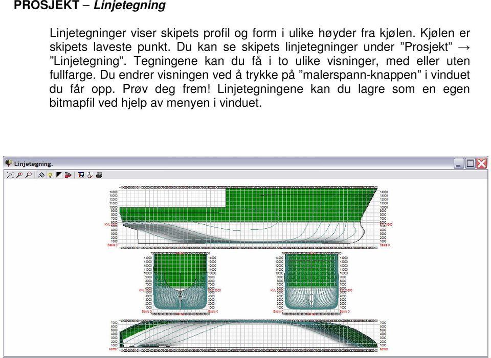 Tegningene kan du få i to ulike visninger, med eller uten fullfarge.