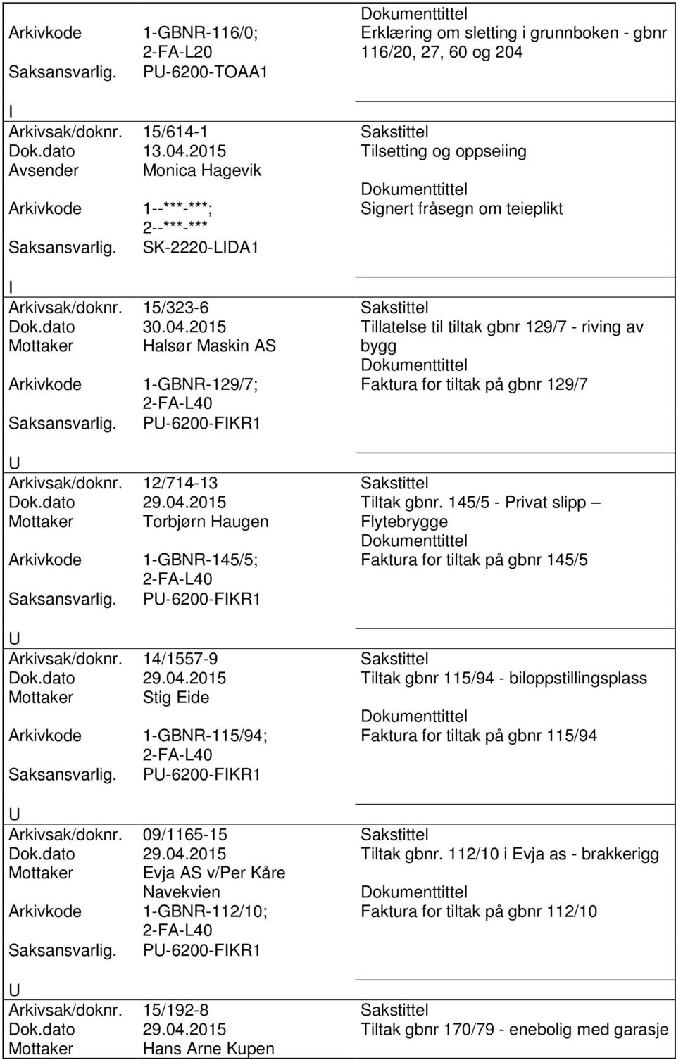 2015 Tilsetting og oppseiing Avsender Monica Hagevik Signert fråsegn om teieplikt SK-2220-LDA1 Arkivsak/doknr. 15/323-6 Sakstittel Dok.dato 30.04.