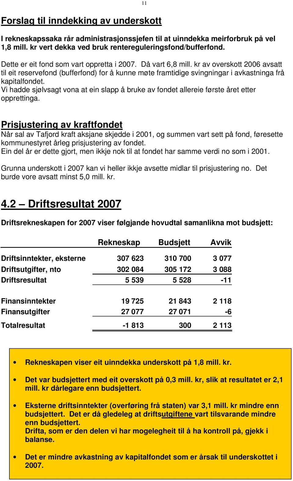 Vi hadde sjølvsagt vona at ein slapp å bruke av fondet allereie første året etter opprettinga.