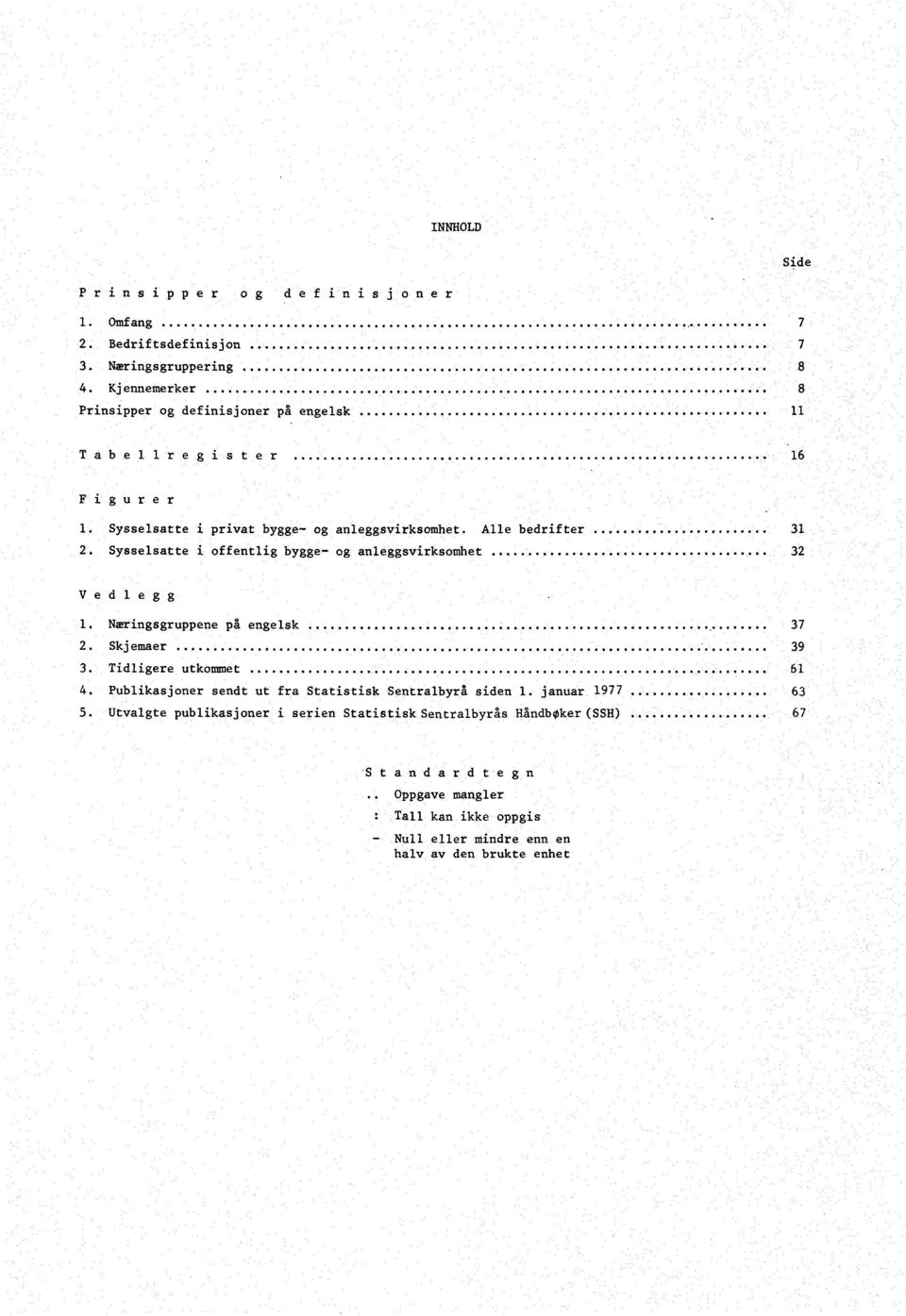 Sysselsatte i offentlig bygge- og anleggsvirksomhet Vedlegg 1. Næringsgruppene på engelsk 2. Skjemaer...................... 3.