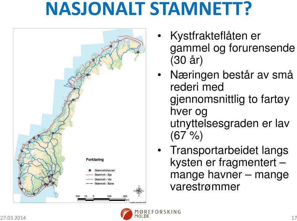 består av små rederi med gjennomsnittlig to fartøy hver og