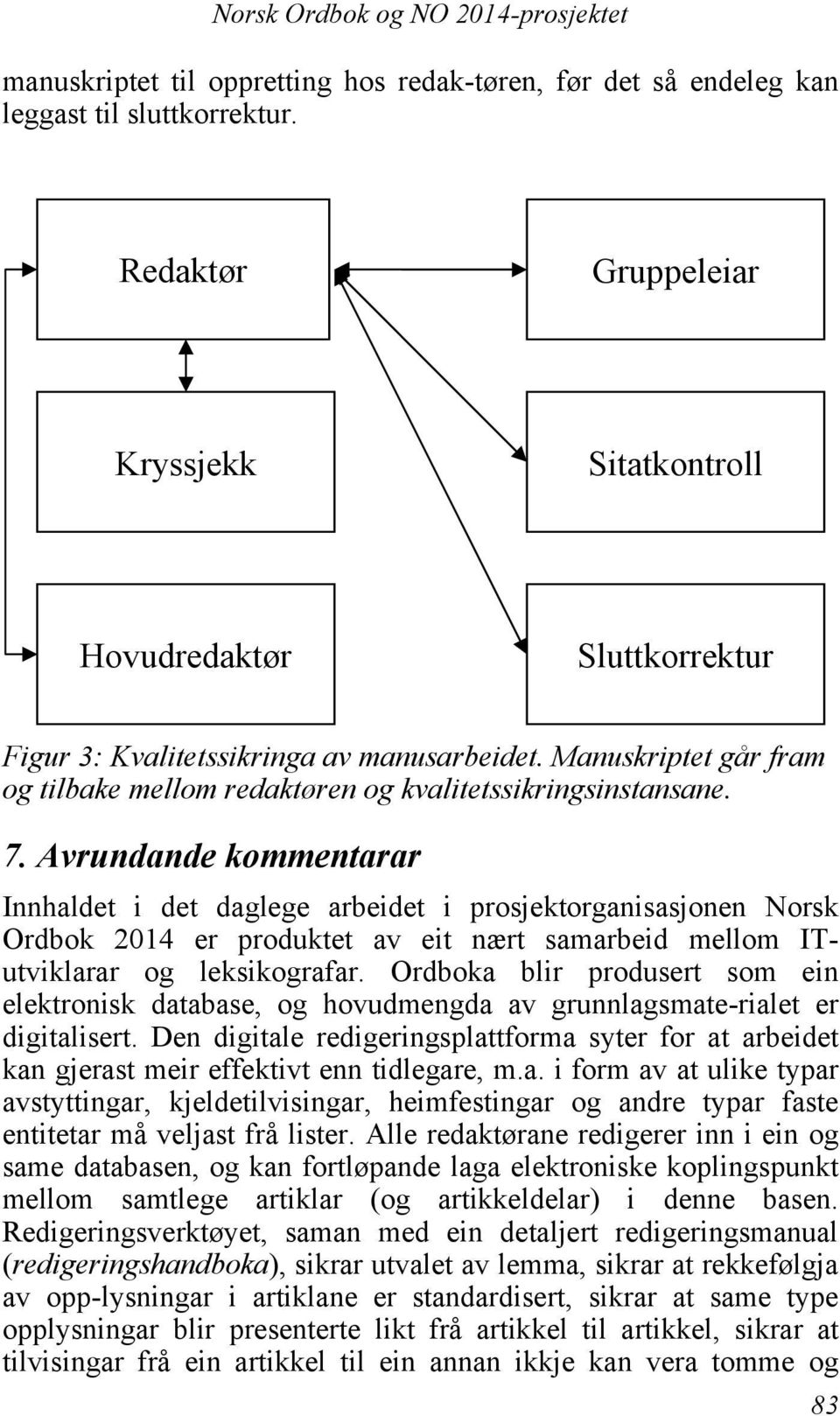 Manuskriptet går fram og tilbake mellom redaktøren og kvalitetssikringsinstansane. 7.