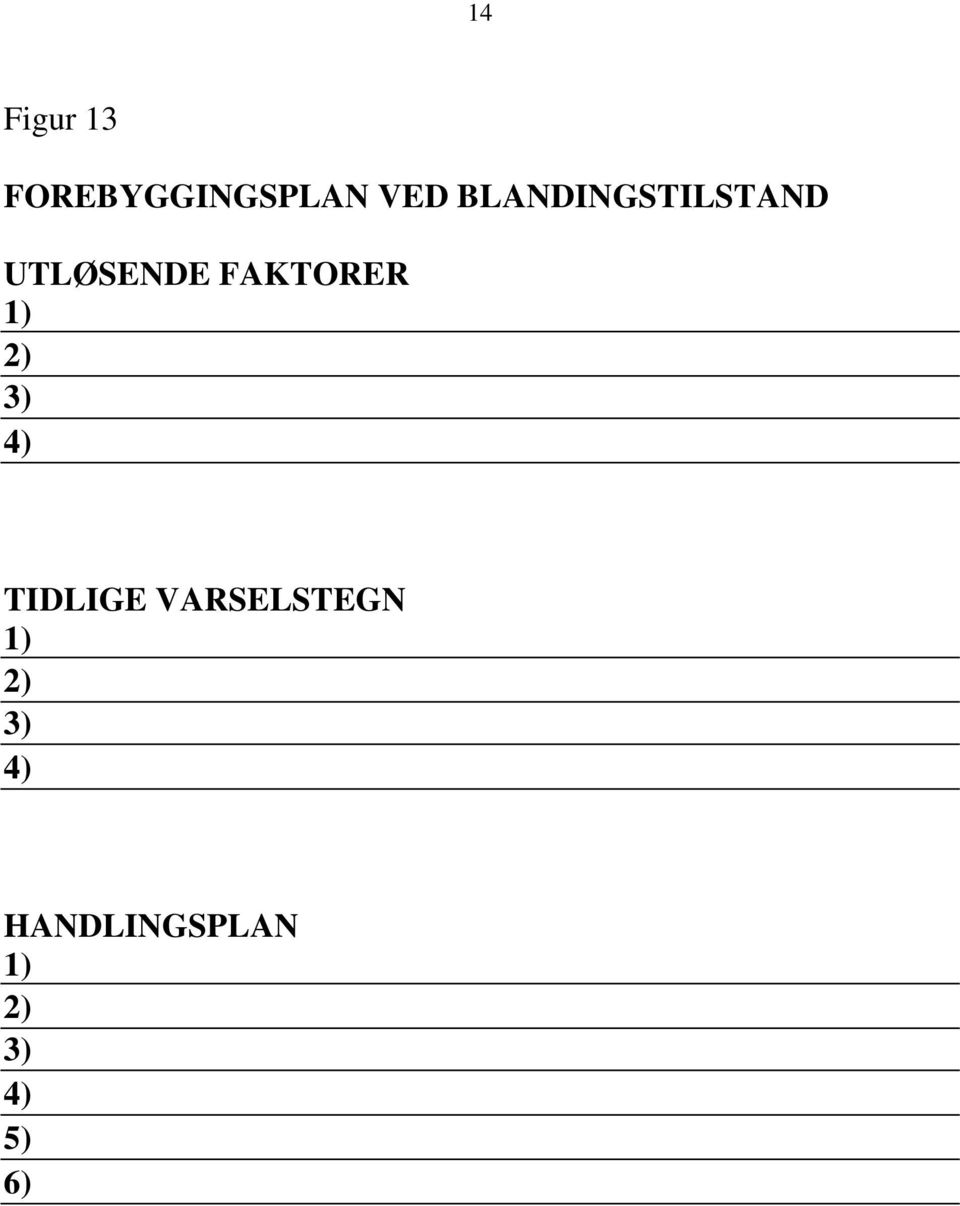 BLANDINGSTILSTAND UTLØSENDE