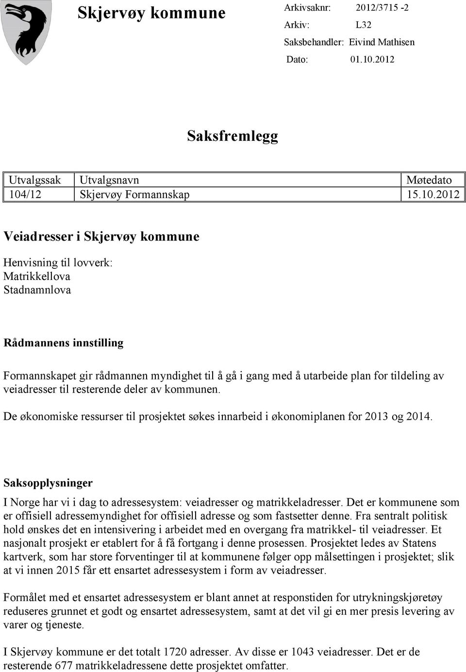 /12 Skjervøy Formannskap 15.10.