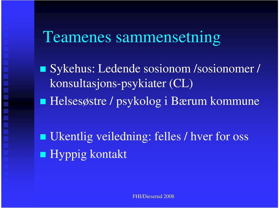 (CL) Helsesøstre / psykolog i Bærum kommune