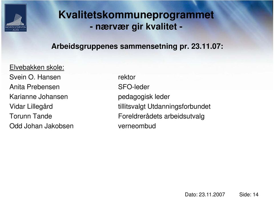 Johan Jakobsen rektor SFO-leder pedagogisk leder tillitsvalgt