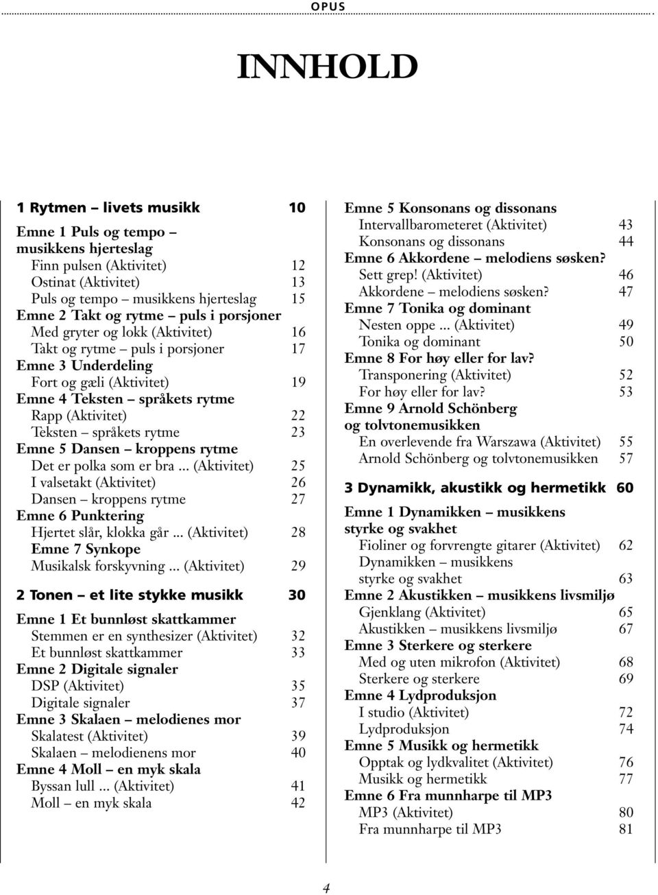 23 Emne 5 Dansen kroppens rytme Det er polka som er bra... (Aktivitet) 25 I valsetakt (Aktivitet) 26 Dansen kroppens rytme 27 Emne 6 Punktering Hjertet slår, klokka går.