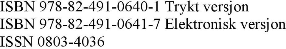 978-82-491-0641-7