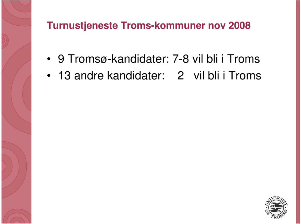 7-8 vil bli i Troms 13 andre