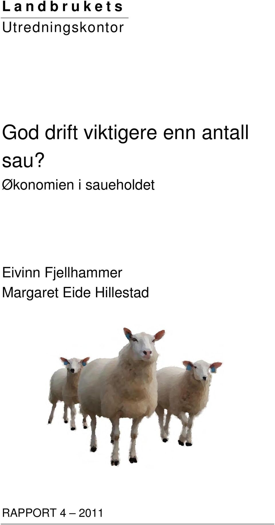 Økonomien i saueholdet Eivinn