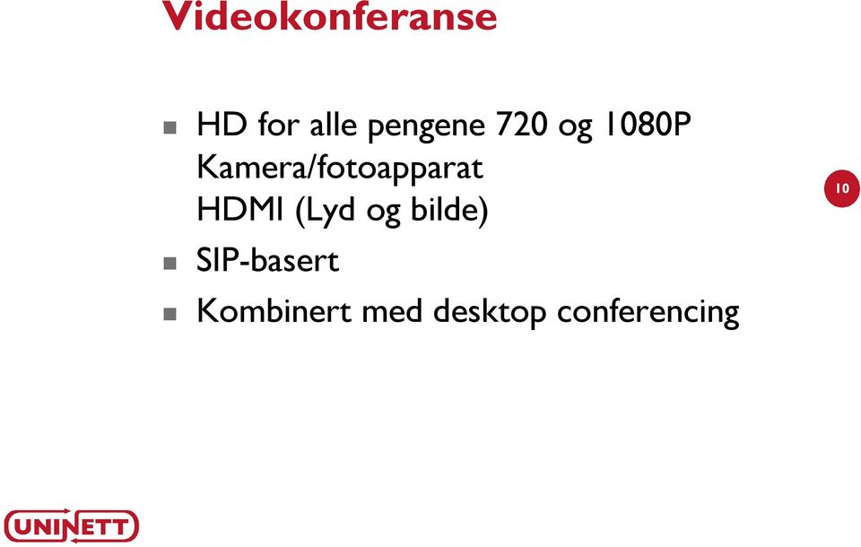 Kamera/fotoapparat HDMI (Lyd og