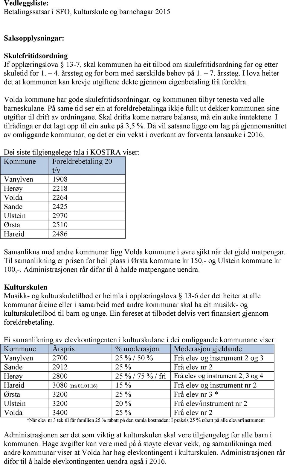 Volda kommune har gode skulefritidsordningar, og kommunen tilbyr tenesta ved alle barneskulane.