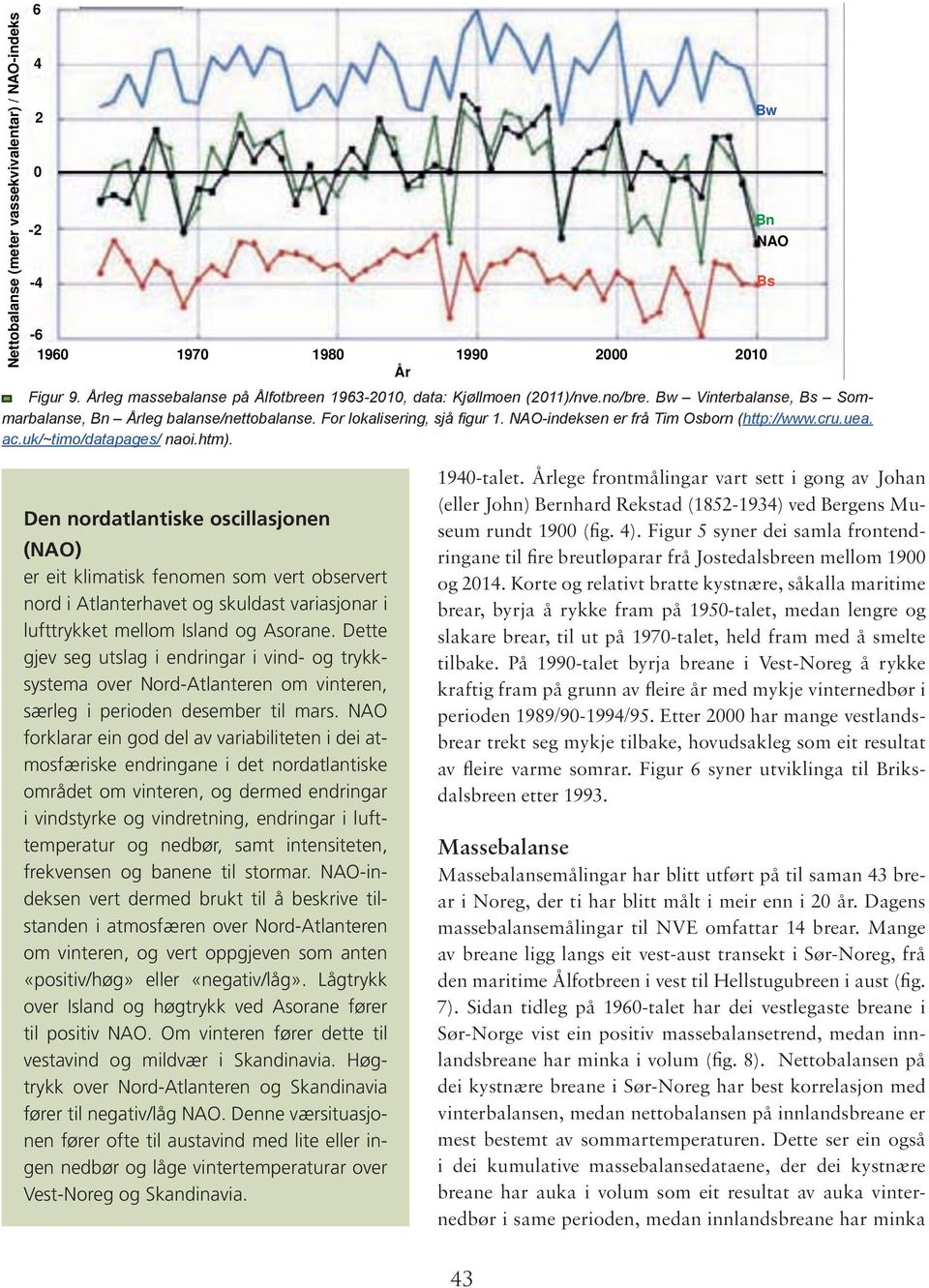 :. ru.uea. a.uk ti o ata ages naoi. t. Bw Bn NAO Bs Den nordatlantiske oscillasjonen (NAO) er eit klimatisk fenomen som vert observert nord i Atlanterhavet og skuldast variasjonar i lufttrykket mellom Island og Asorane.