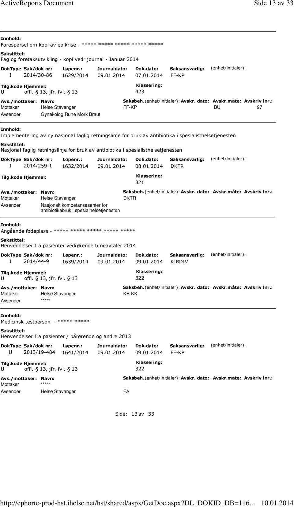 : B 97 Gynekolog Rune Mork Braut mplementering av ny nasjonal faglig retningslinje for bruk av antibiotika i spesialisthelsetjenesten Nasjonal faglig retningslinje for bruk av antibiotika i