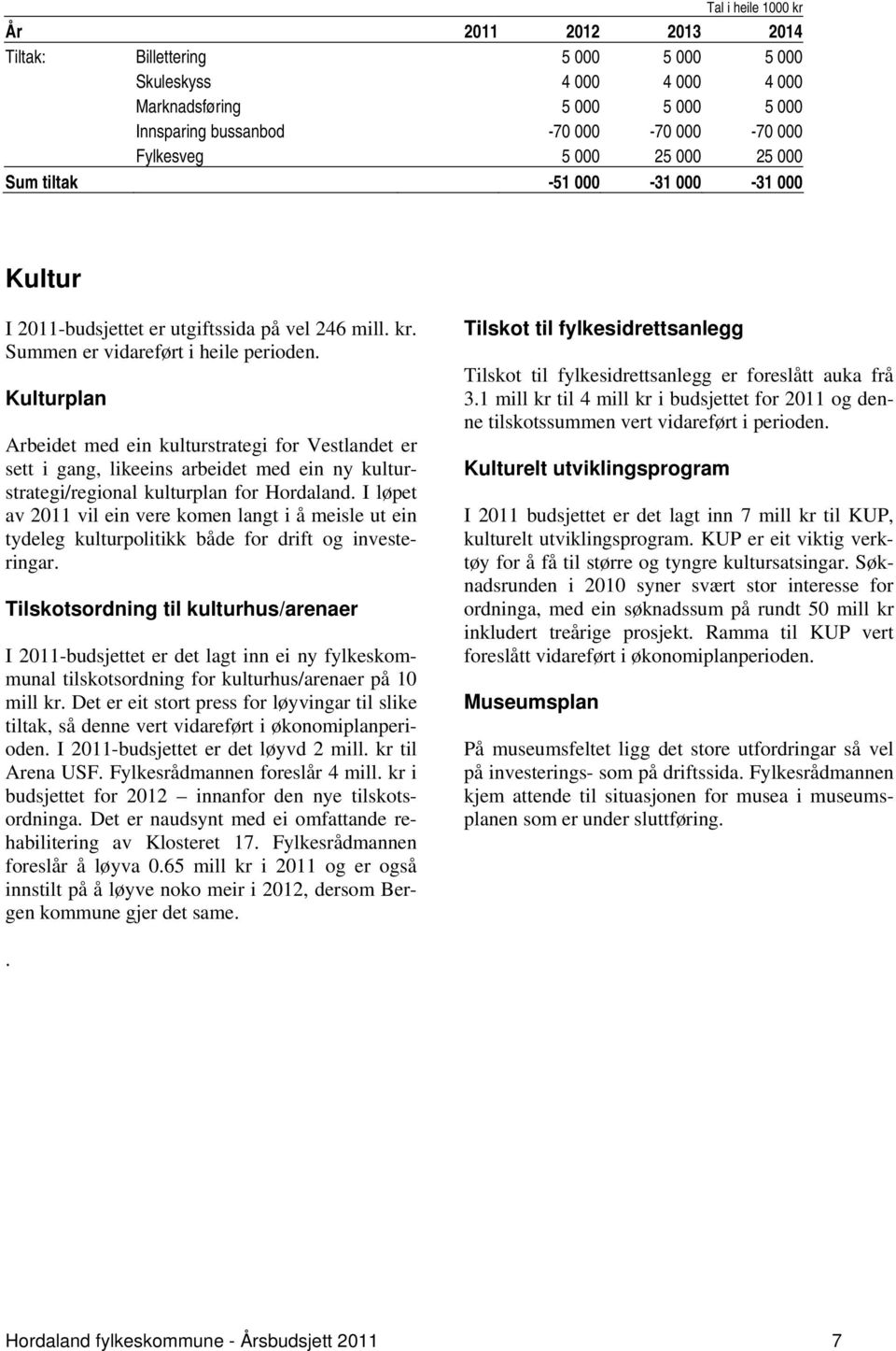 Kulturplan Arbeidet med ein kulturstrategi for Vestlandet er sett i gang, likeeins arbeidet med ein ny kulturstrategi/regional kulturplan for Hordaland.