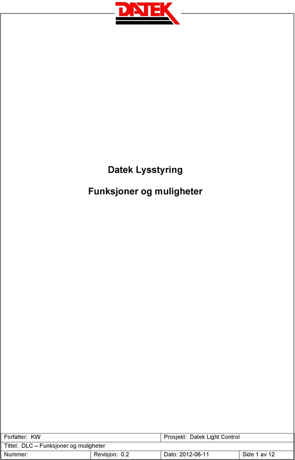 Tittel: DLC Funksjoner og muligheter