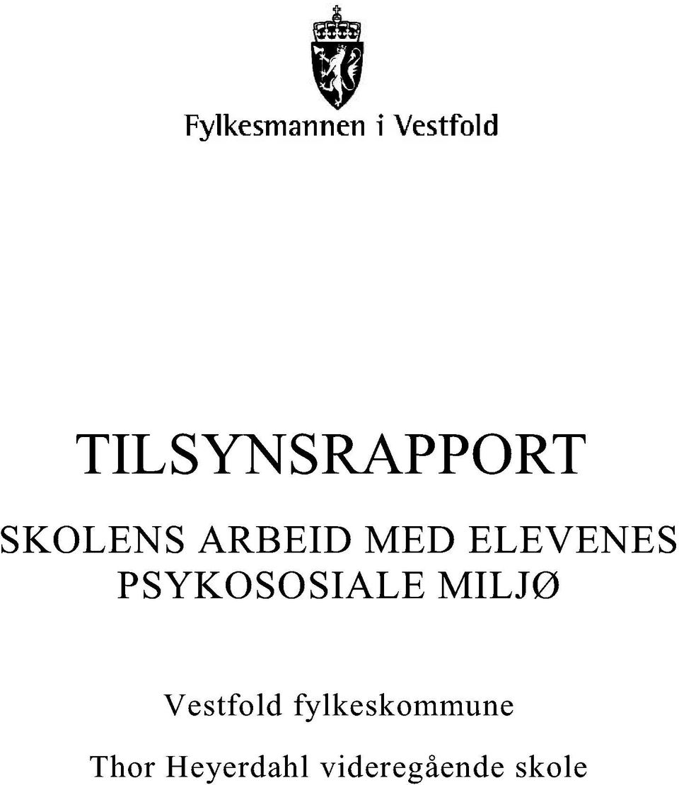 MILJØ Vestfold fylkeskommune