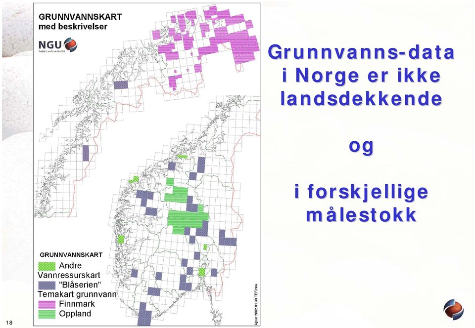 landsdekkende og i