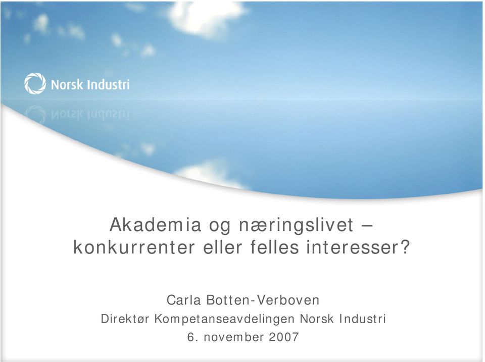 Carla Botten-Verboven Direktør