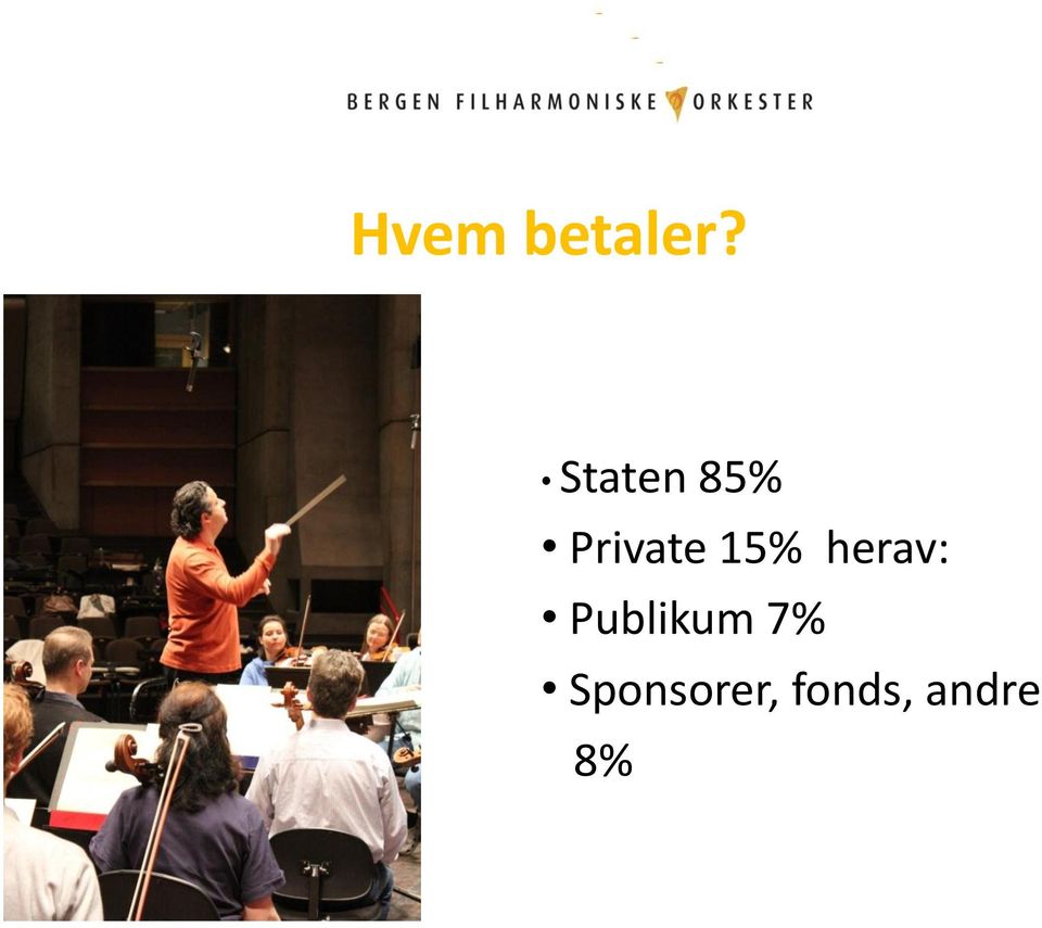 15% herav: Publikum