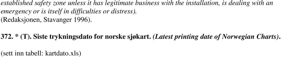 distress). (Redaksjonen, Stavanger 1996). 372. * (T).