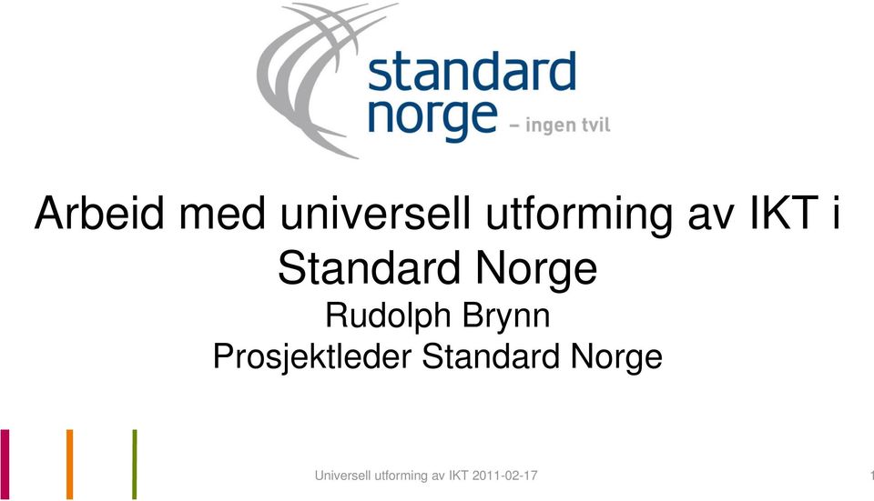 Prosjektleder Standard Norge