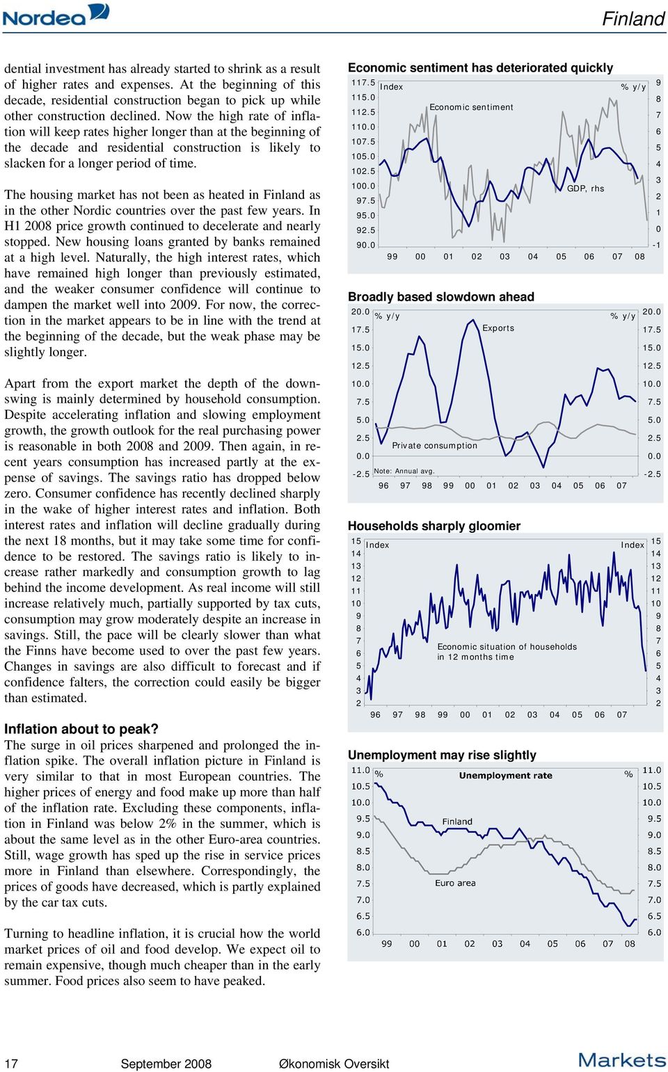 Now the high rate of inflation will keep rates higher longer than at the beginning of the decade and residential construction is likely to slacken for a longer period of time.