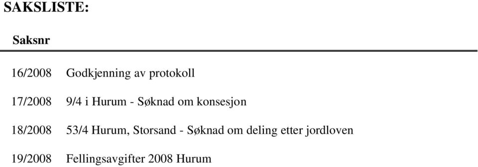 konsesjon 18/2008 53/4 Hurum, Storsand - Søknad