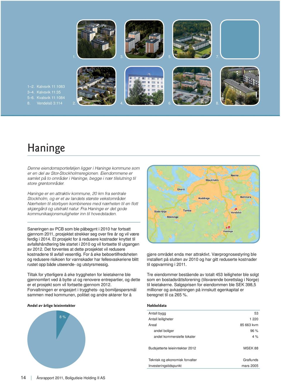 Nærheten til storbyen kombineres med nærheten til en flott skjærgård og utstrakt natur. Fra Haninge er det gode kommunikasjonsmuligheter inn til hovedstaden.