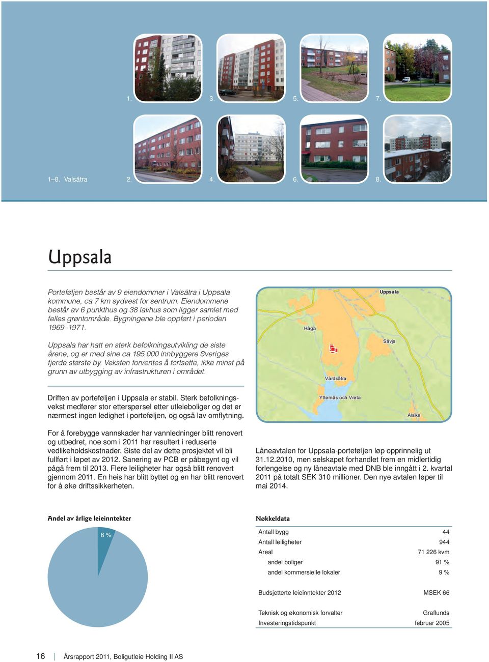 Uppsala har hatt en sterk befolkningsutvikling de siste årene, og er med sine ca 195 000 innbyggere Sveriges fjerde største by.