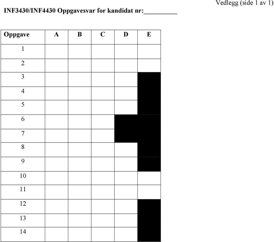 (side 1 av 1) Oppgave E 1 2