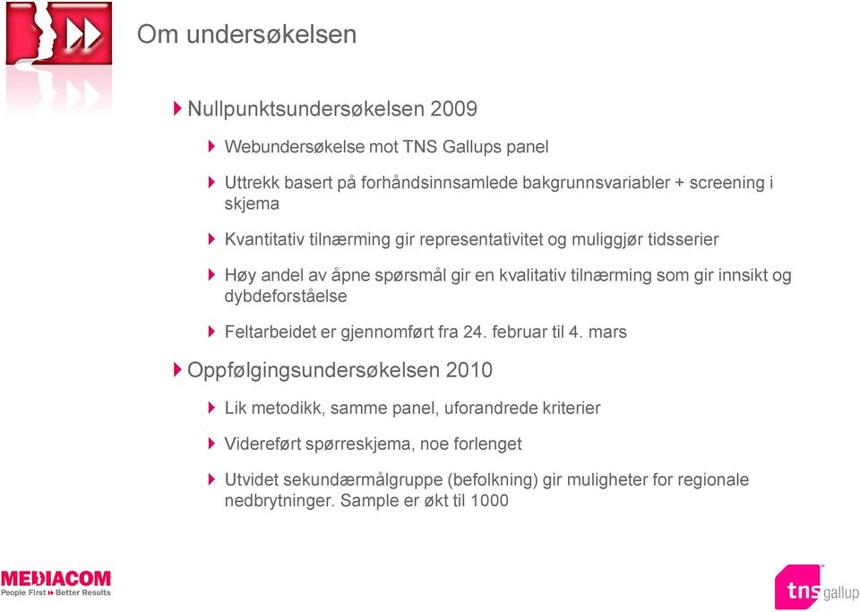 gir innsikt og dybdeforståelse Feltarbeidet er gjennomført fra 24. februar til 4.