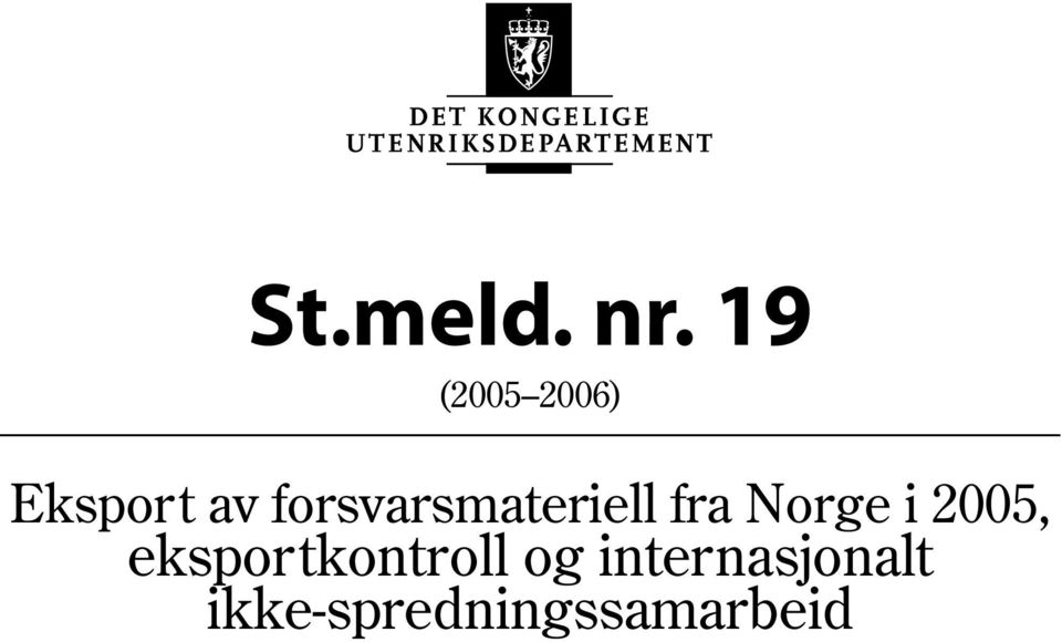 forsvarsmateriell fra Norge i