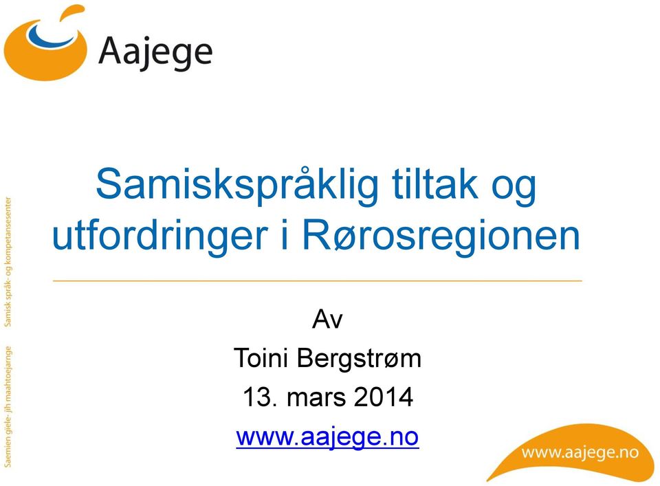 Rørosregionen Av Toini