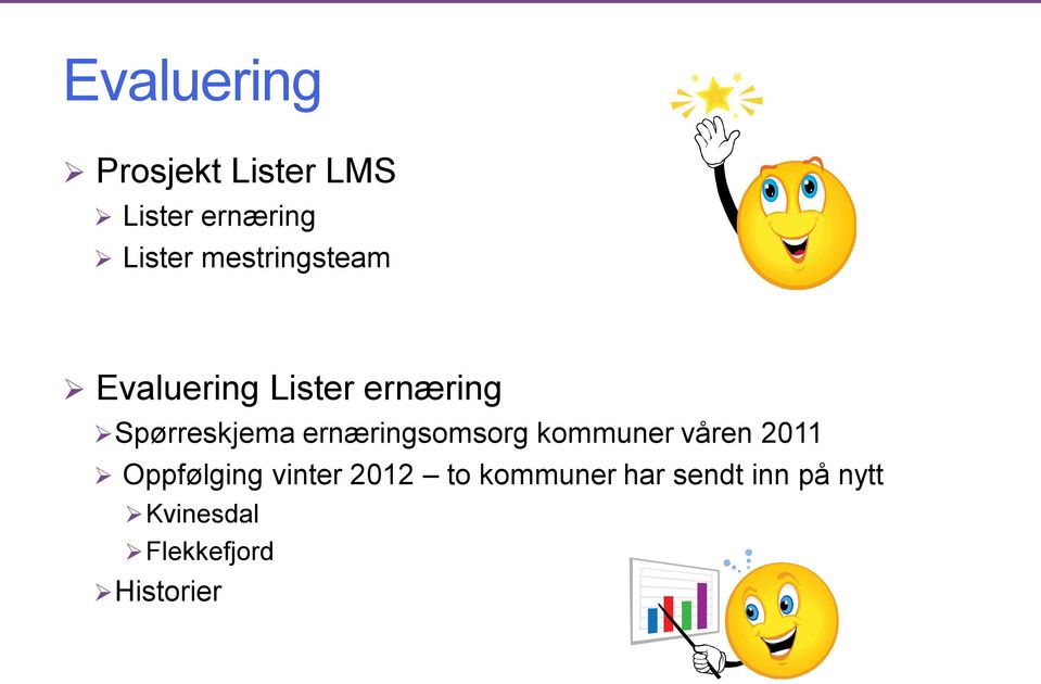 ernæringsomsorg kommuner våren 2011 Oppfølging vinter