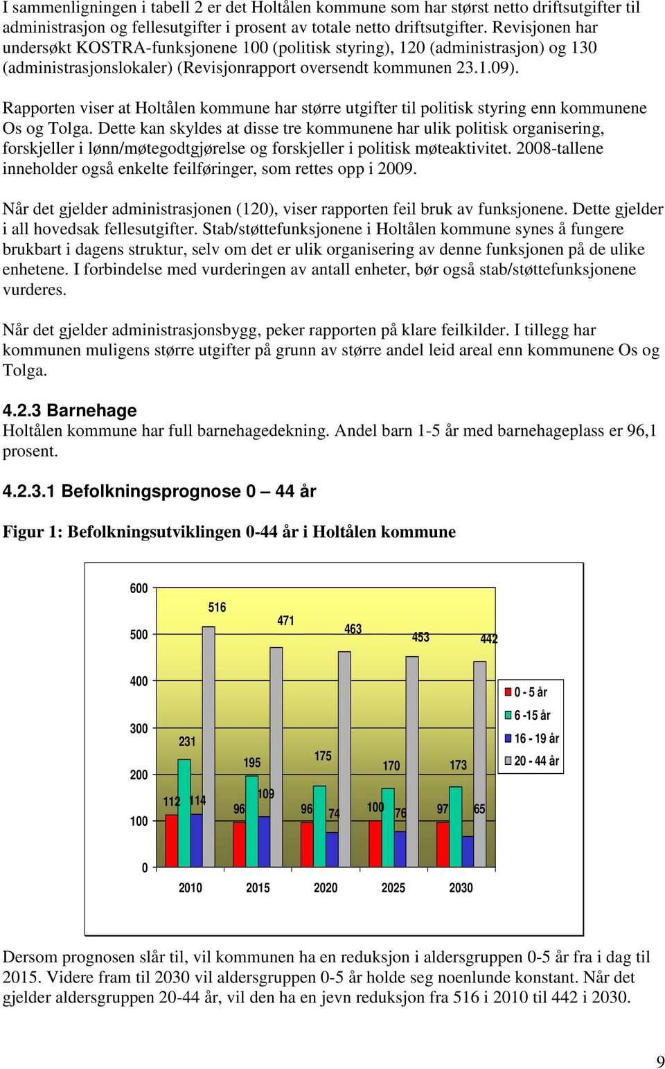 Rapporten viser at Holtålen kommune har større utgifter til politisk styring enn kommunene Os og Tolga.