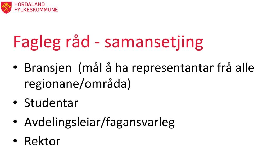 representantar frå alle