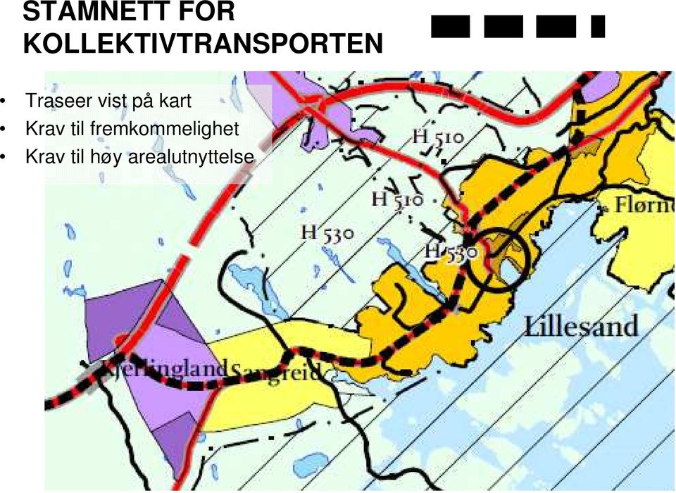 Traseer vist på kart Krav