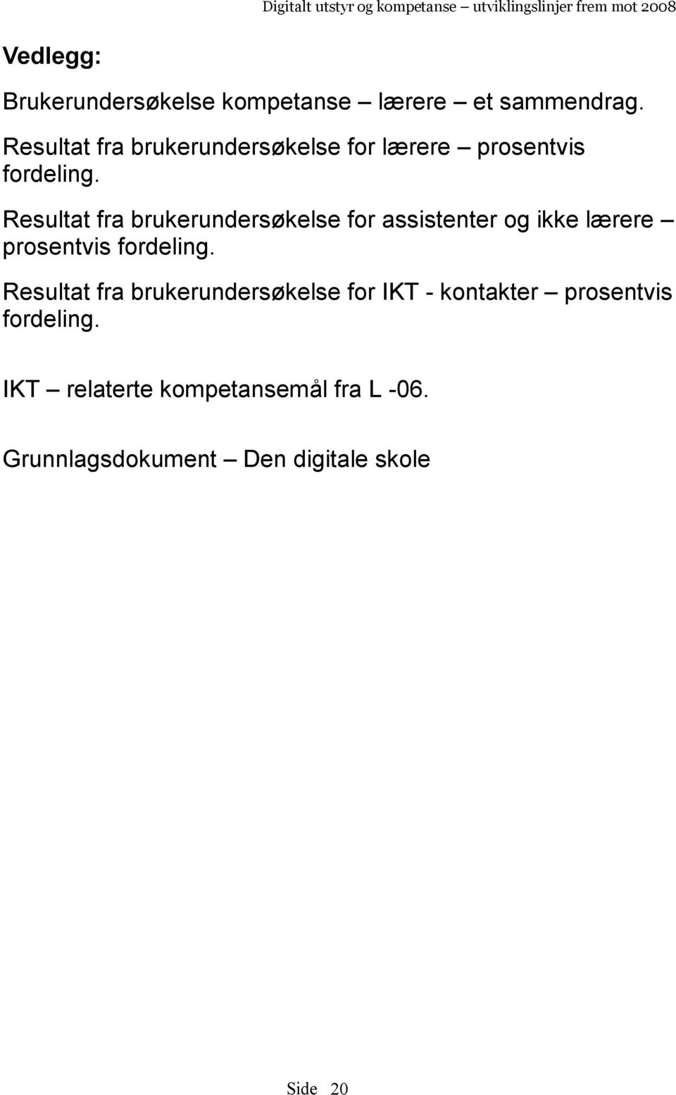 Resultat fra brukerundersøkelse for assistenter og ikke lærere prosentvis fordeling.