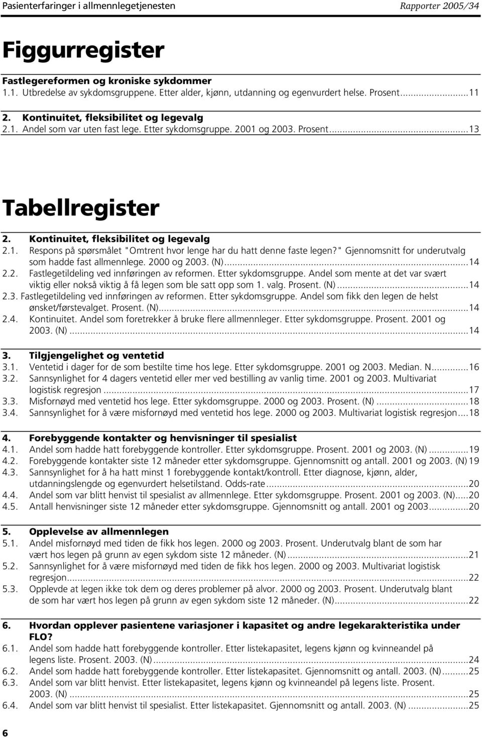 " Gjennomsnitt for underutvalg som hadde fast allmennlege. 2000 og 2003. (N)...14 2.2. Fastlegetildeling ved innføringen av reformen. Etter sykdomsgruppe.